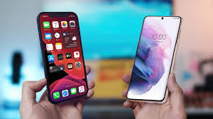 Display quality comparison between Samsung and iPhone